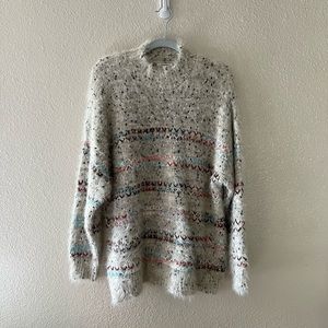 Fuzzy Multi-Colored Sweater